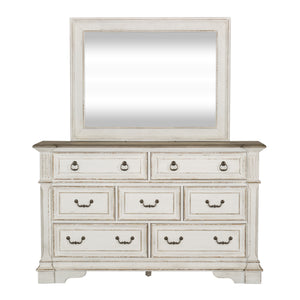Liberty Furniture Complete California King Set Sleigh Bed, Dresser, Mirror, Chest & Nightstand Abbey Park