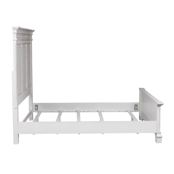 Liberty Furniture Abbey Park Antique White King Panel Bed