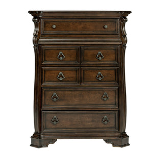 Liberty Furniture Complete Queen Bedroom Set Sleigh Bed, Dresser, Mirror, Chest & Nightstand Arbor Place