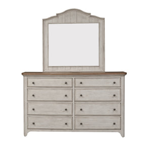 Liberty Furniture Complete Queen Bedroom Set Poster Bed, Dresser, Mirror & Chest Farmhouse Reimagined
