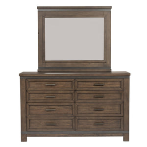 Liberty Furniture Complete Queen Bedroom Set Bookcase Bed, Dresser, Mirror, Chest & Nightstand Thornwood Hills