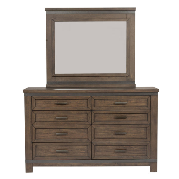 Liberty Furniture Complete Queen Bedroom Set Bookcase Bed, Dresser, Mirror, Chest & Nightstand Thornwood Hills