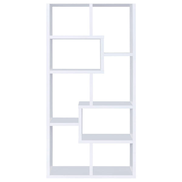 Coaster Theo 71 Inch 6-Shelf Bookshelf White