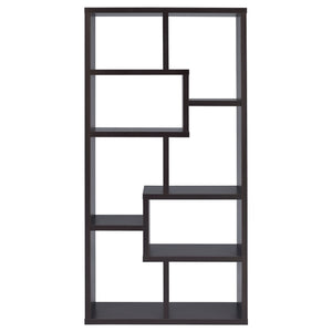 Coaster Theo 71 Inch 6-Shelf Bookshelf Cappuccino