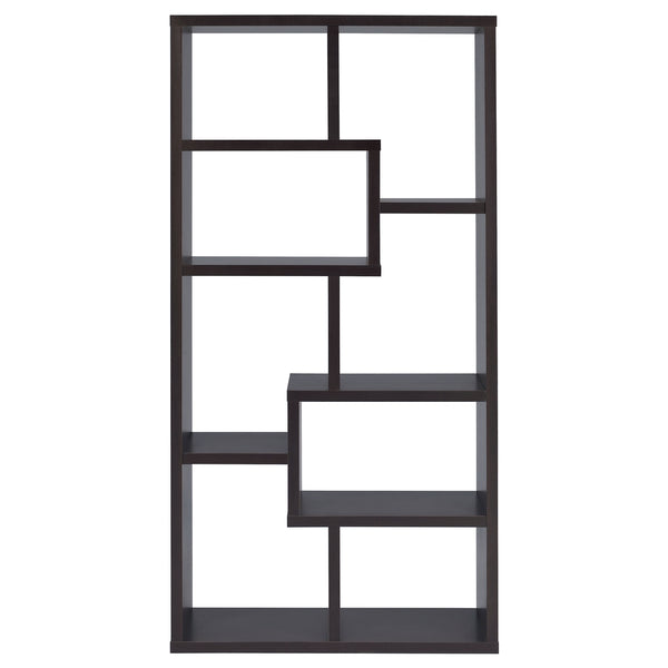 Coaster Theo 71 Inch 6-Shelf Bookshelf Cappuccino