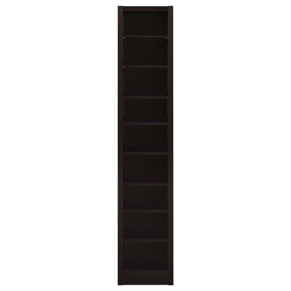 Coaster Eliam 71 Inch 9-Shelf Bookcase Cappuccino