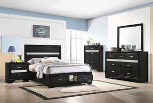 Coaster Miranda 5-Piece Full Bedroom Set Black