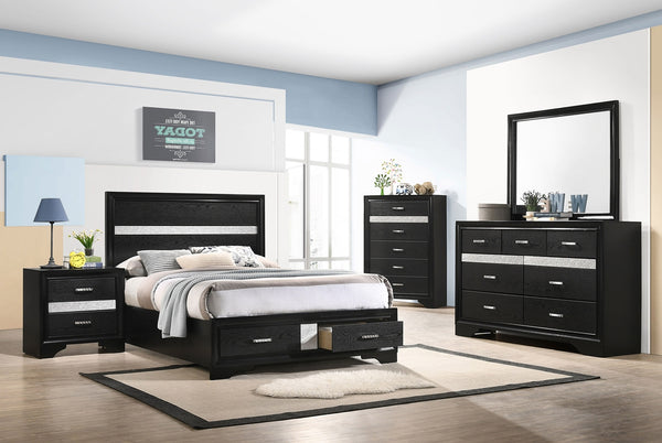 Coaster Miranda 5-Piece Full Bedroom Set Black