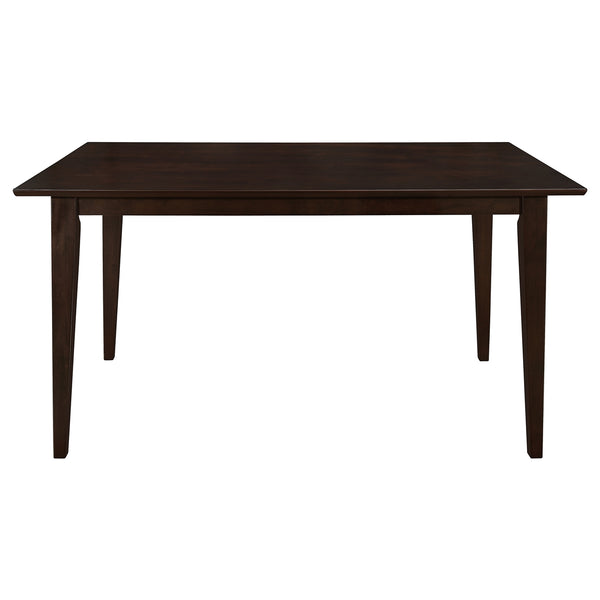 Coaster Gabriel Rectangular 59 Inch Wood Dining Table Cappuccino