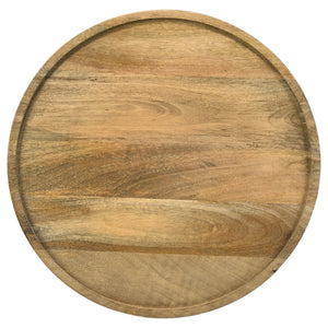 Coaster Ixia Round Solid Mango Wood Accent Side Table Natural