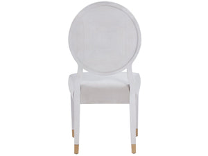 Universal Love. Joy. Bliss. Miranda Kerr Home Alabaster Oval Side Chair