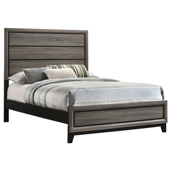 Coaster Watson Wood Full Panel Bed Grey Oak