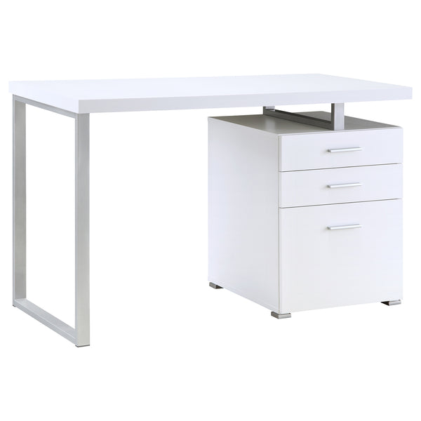 Coaster Brennan 47 Inch 3-Drawer Office Computer Desk White