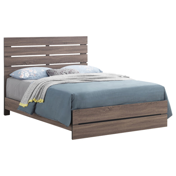 Coaster Brantford Wood King Panel Bed Barrel Oak