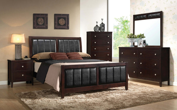 Coaster Carlton 5-Piece Queen Bedroom Set Cappuccino