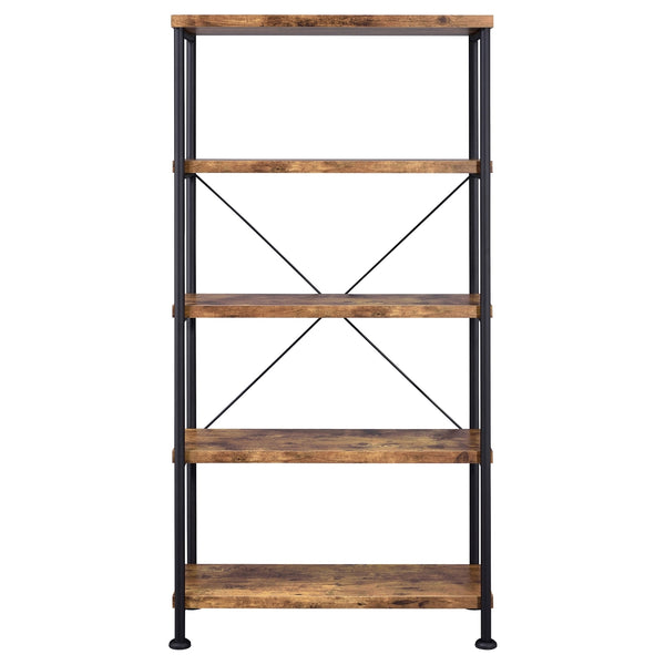 Coaster Analiese 63 Inch 4-Shelf Bookshelf Rustic Nutmeg