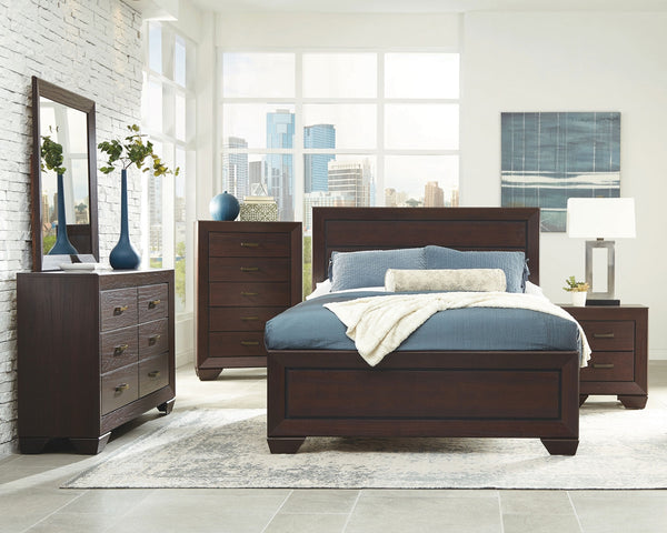Coaster Kauffman 5-Piece Queen Bedroom Set in Dark Cocoa