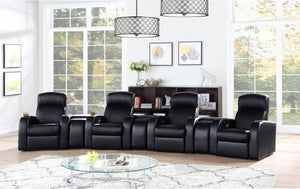 Coaster Cyrus 7-Piece A Upholstered Home Theater Seating