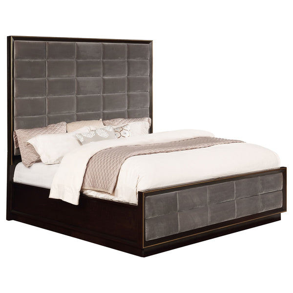 Coaster Durango Wood King Panel Bed Smoked Peppercorn