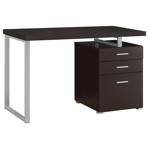 Coaster Brennan 47 Inch 3-Drawer Office Computer Desk Cappuccino