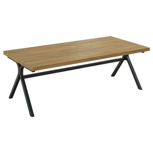 Coaster Colmar 3-Piece Engineered Wood Coffee Table Set Golden Oak