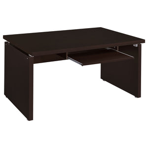 Coaster Skylar 55 Inch Computer Desk with Keyboard Drawer Cappuccino