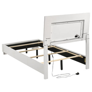 Coaster Felicity 4-Piece Twin Bedroom Set White High Gloss