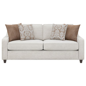 Coaster Christine Upholstered Sloped Arm Sofa Beige