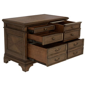Coaster Hartshill 5-Drawer Home Office File Cabinet Burnished Oak