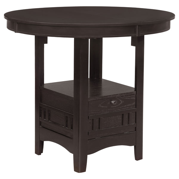 Coaster Lavon Oval 60 Inch Extension Counter Dining Table Espresso