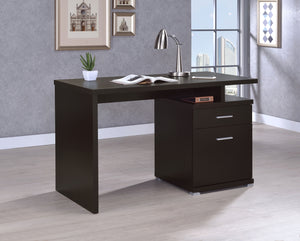 Coaster Irving 47 Inch 2-Drawer Office Computer Desk Cappuccino