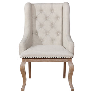 Coaster Brockway Upholstered Arm Chair Barley Brown