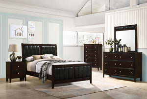 Coaster Carlton 5-Piece Full Bedroom Set Cappuccino