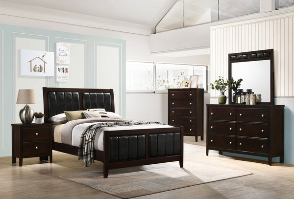 Coaster Carlton 5-Piece Full Bedroom Set Cappuccino