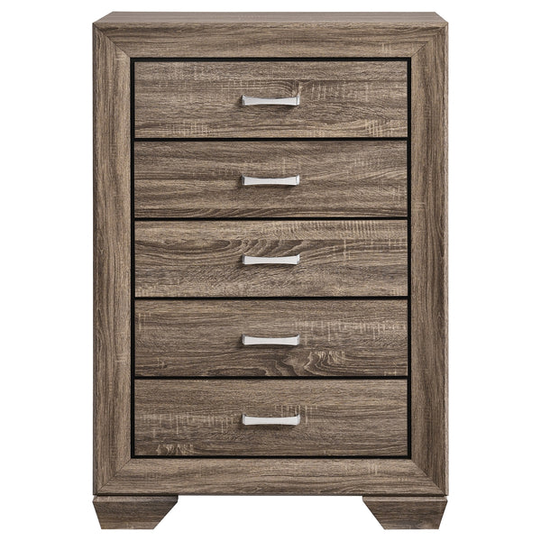 Coaster Kauffman 5-Drawer Bedroom Chest Washed Taupe