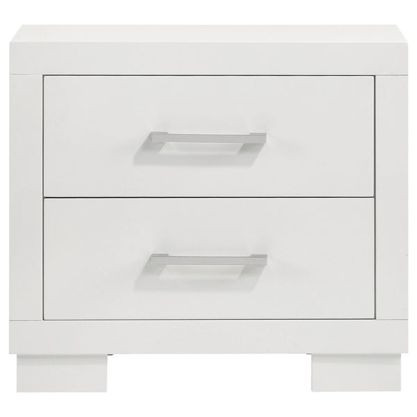 Coaster Jessica 2-Drawer Nightstand Cream White