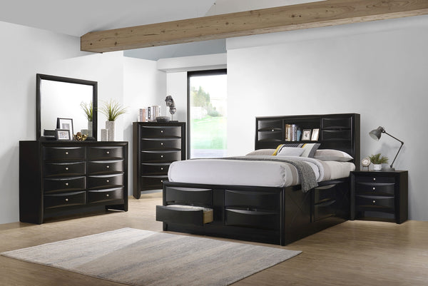 Coaster Briana 4-Piece California King Storage Bedroom Set Black