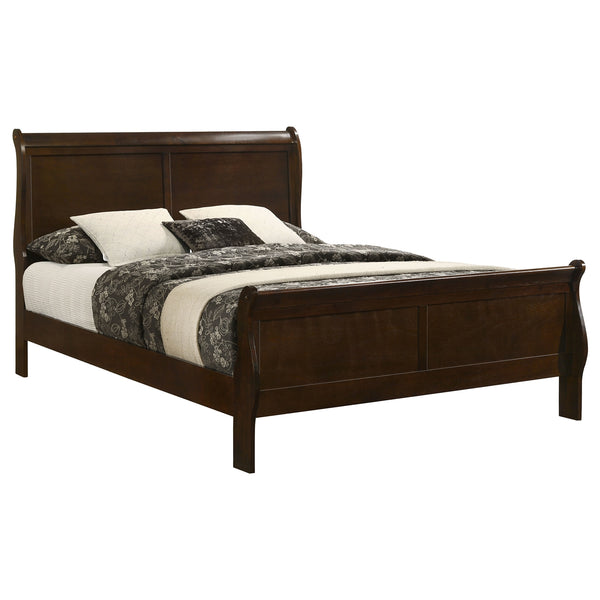 Coaster Louis Philippe Wood Full Sleigh Bed Cappuccino