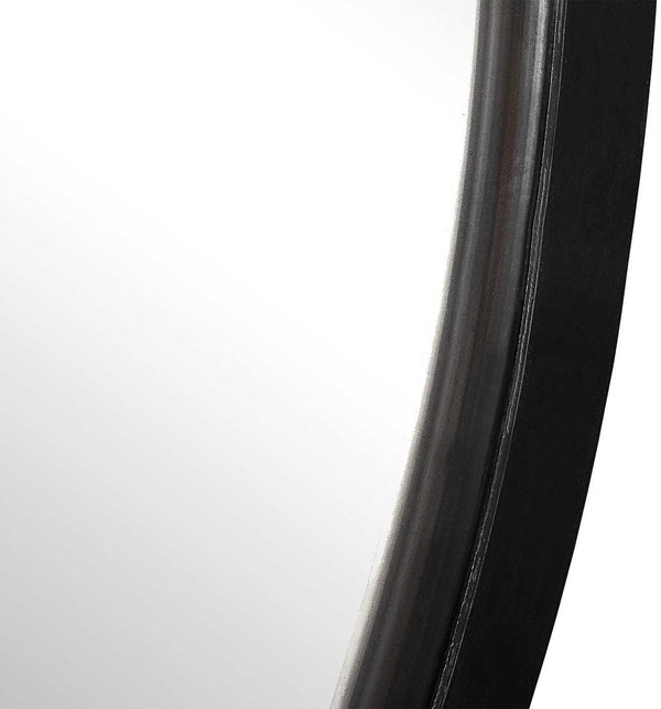 Uttermost Dawsyn Aged Black Round Mirror