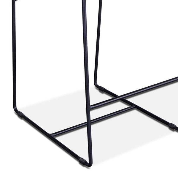 Home Trends Design New York Counter Armless Chair Chocolate Leather
