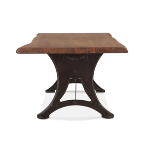 Home Trends Design Organic Forge 106-Inch Rectangle Live Edge Dining Table