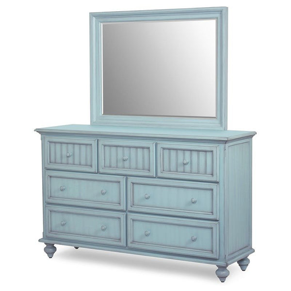 Seawinds Monaco 7-Drawer Dresser Bleu Finish