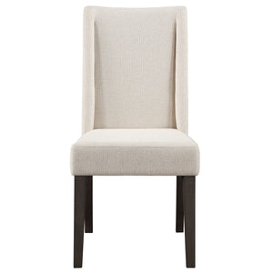 Steve Silver Napa Beige Upholstered Side Chair In Dusky Cedar