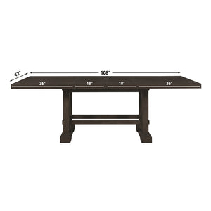 Steve Silver Napa Dusky Cedar 108-Inch Counter-Height Table