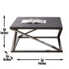 Steve Silver Aegean Black Nickel High Shine Cocktail Table