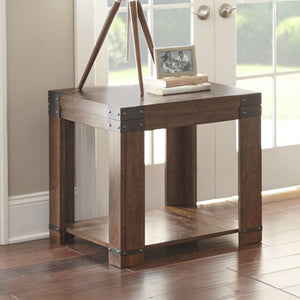 Steve Silver Arusha End Table In Medium Cherry
