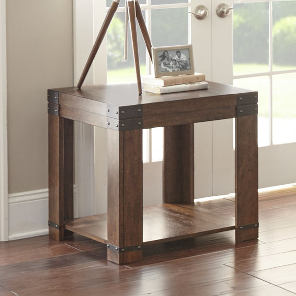 Steve Silver Arusha End Table In Medium Cherry