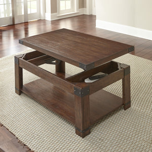 Steve Silver Arusha Lift-Top Cocktail Table In Medium Cherry