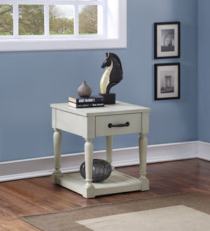 Steve Silver Hemingway End Table In Alabaster