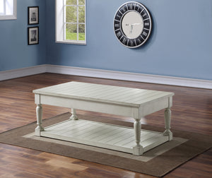 Steve Silver Hemingway Lift-Top Cocktail Table In Alabaster